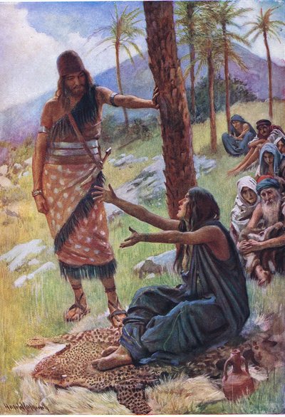 Deborah and Barak (Illustration from Pictures That Teach The Crown Series, 1920) by Harold Copping