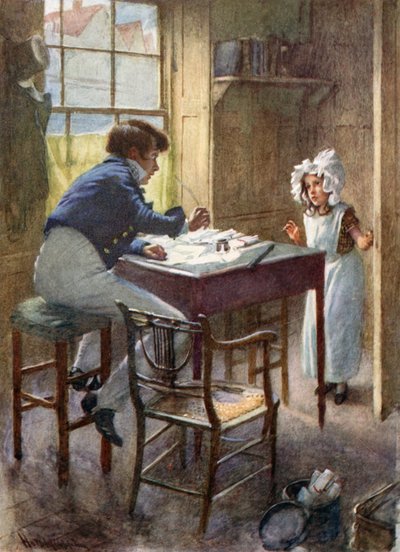 Dick Swiveller meets the Marchioness by Harold Copping