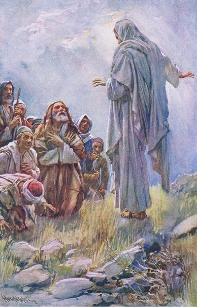 Go ye therefore and teach all the nations, illustration from Harold Copping Pictures: The Crown Series by Harold Copping