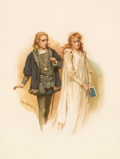 Hamlet and Ophelia by Harold Copping