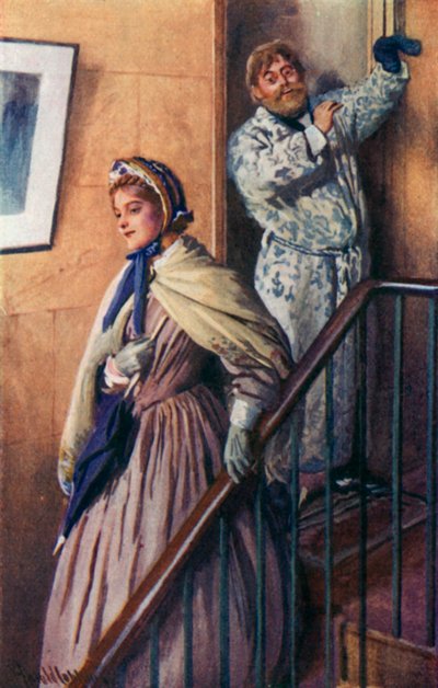 Illustration for Good Wives by Louisa M. Alcott by Harold Copping