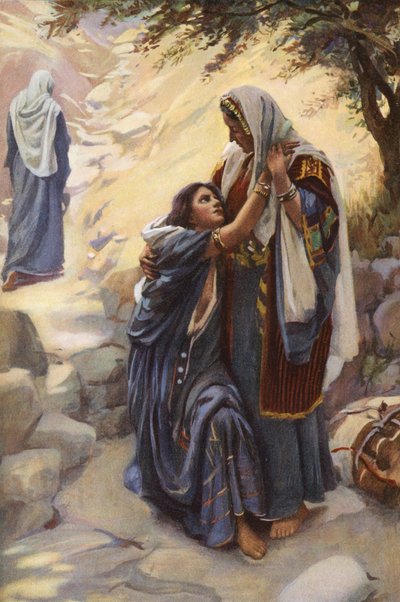 "Intreat Me Not to Leave Thee!" by Harold Copping