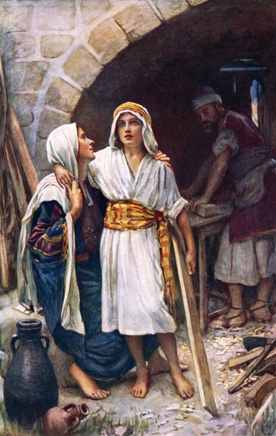 Jesus Christ with Mary by Harold Copping