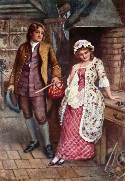 Joe Willet and Dolly Varden by Harold Copping