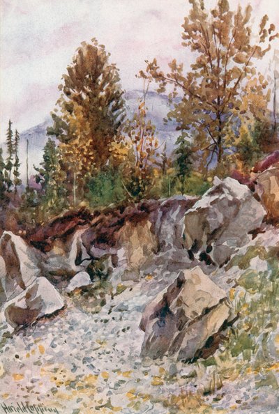Mount Mackenzie, from the Quarry near Revelstoke by Harold Copping