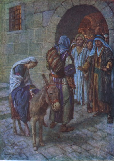 No room at the inn, illustration from Harold Copping Pictures: The Crown Series by Harold Copping
