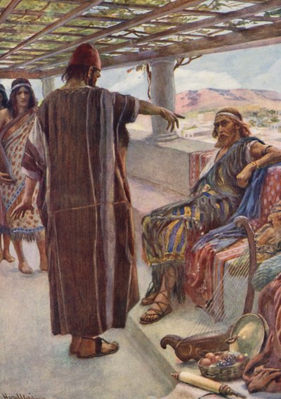 Old Testament: Thou Art the Man by Harold Copping