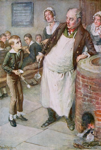 Oliver Asks for More, illustration for 