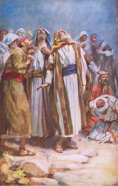 The Ascension, illustration from Harold Copping Pictures: The Crown Series by Harold Copping