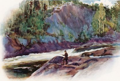The Moon Chute, near Bala, Muskoka Lake District by Harold Copping
