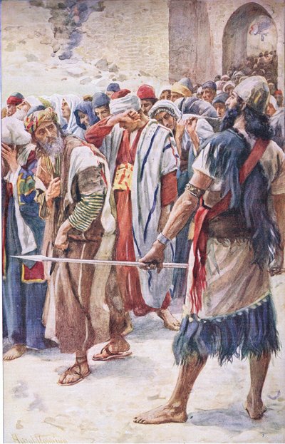 The Captives of Babylon (Illustration from Pictures That Teach The Crown Series, 1920) by Harold Copping