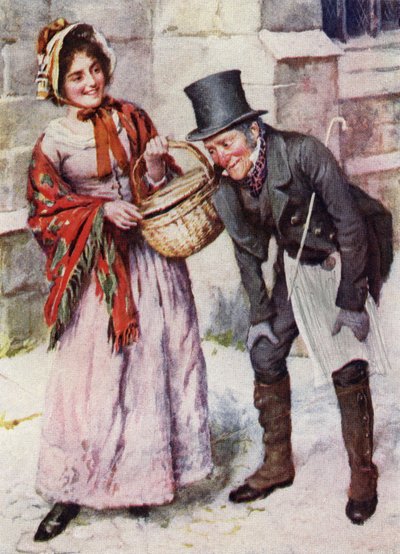 Trotty Veck and His Daughter Meg from 