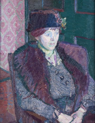 Portrait of Mrs Victor Sly by Harold Gilman