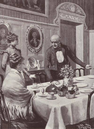 Illustration for Vanity Fair by William Makepeace Thackeray by Harold Hume Piffard