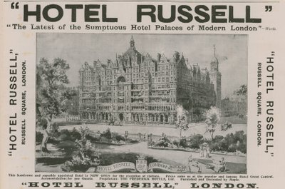 Hotel Russell, Russell Square, London by Harold Oakley