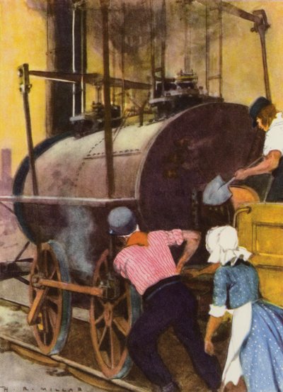 The Wife of an Engine-Driver Helps to Push by Harold Robert Millar