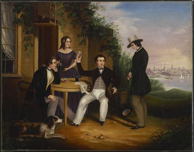 A Country Tavern near Cobourg, Canada West by Harriet Clench