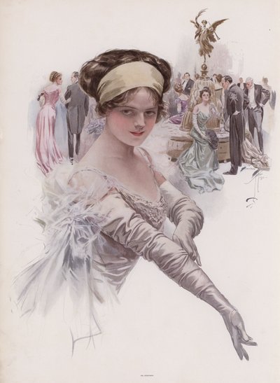 Debutante at a Ball by Harrison Fisher
