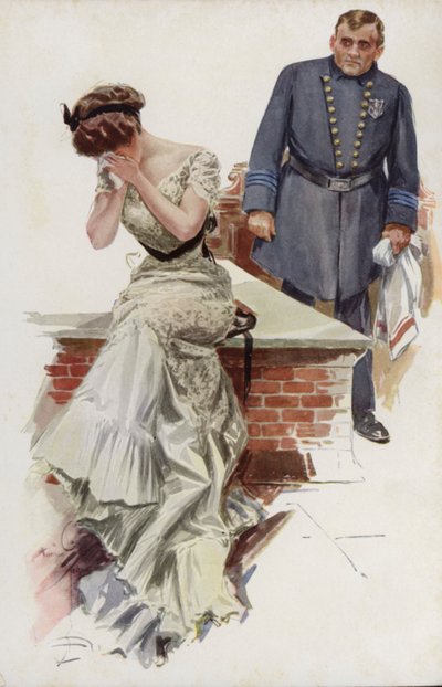 Illustration for When a Man Marries by Mary Roberts Rinehart by Harrison Fisher
