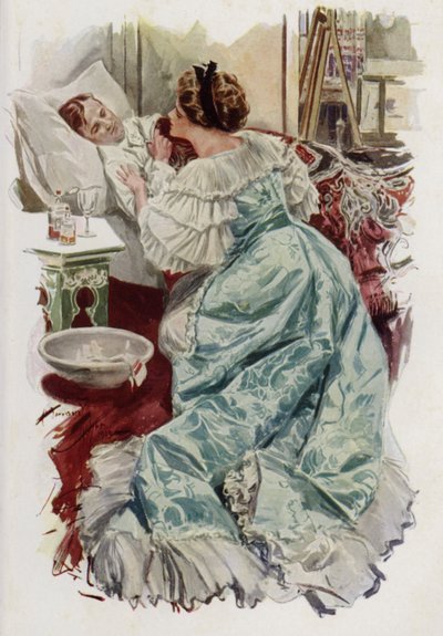 Illustration for When a Man Marries by Mary Roberts Rinehart by Harrison Fisher
