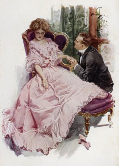 Illustration for When a Man Marries by Mary Roberts Rinehart by Harrison Fisher