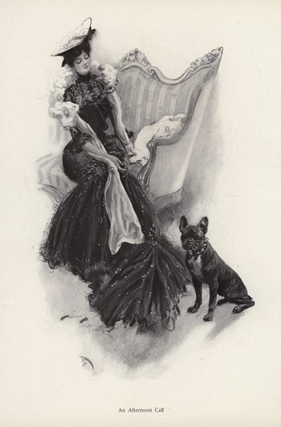 Woman making an afternoon social call by Harrison Fisher