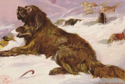 Alp Rescuing Uncle Peter by Harrison William Weir