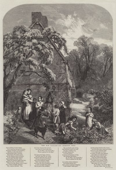 The May Garland by Harrison William Weir