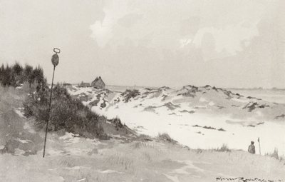 Golf Courses: Hunstanton, under snow by Harry (1878 1950) Rountree