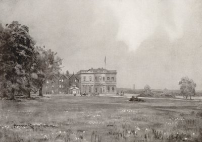 Golf Courses: Trafford Park, the Club House from the Eighteenth Tee by Harry (1878 1950) Rountree
