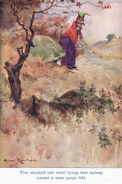 The Wicked Old Wolf lay fast Asleep by Harry Rountree