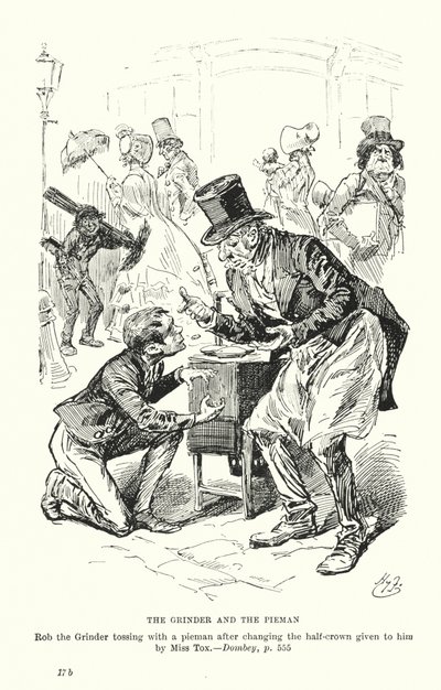 Illustration for Dombey and Son by Charles Dickens by Harry (after) Furniss