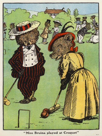 "Miss Bruina played at Croquet" by Harry B Neilson