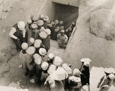 Closing the Tomb of Tutankhamun, Valley of the Kings, February 1923 by Harry Burton
