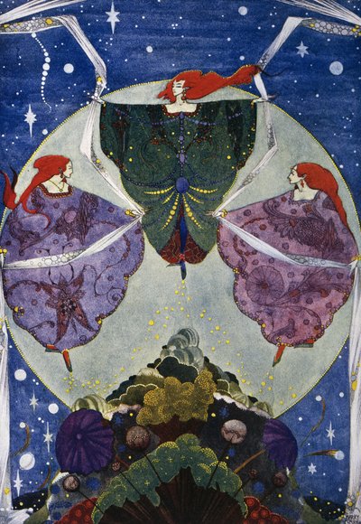 Elf hill, fairy tale by Hans Christian Andersen, illustration by Harry Clarke by Harry Clarke