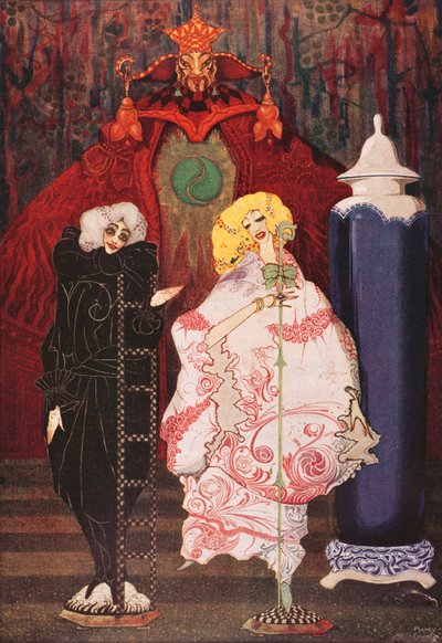 Have You Really the Courage?, illustration from The Shepherdess and the Chimney Sweep by Hans Christian Andersen by Harry Clarke