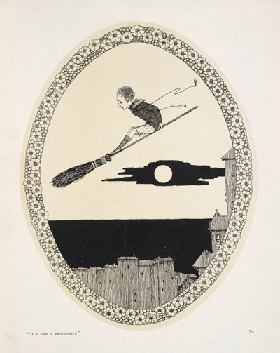 If I Had a Broomstick (Illustration for a Poem by Patrick R. Chalmers) by Harry Clarke