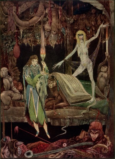 "Methinks, a Million Fools in Choir are Raving and Will Never Tire", illustration from Faust by Goethe, translated by John Anster by Harry Clarke
