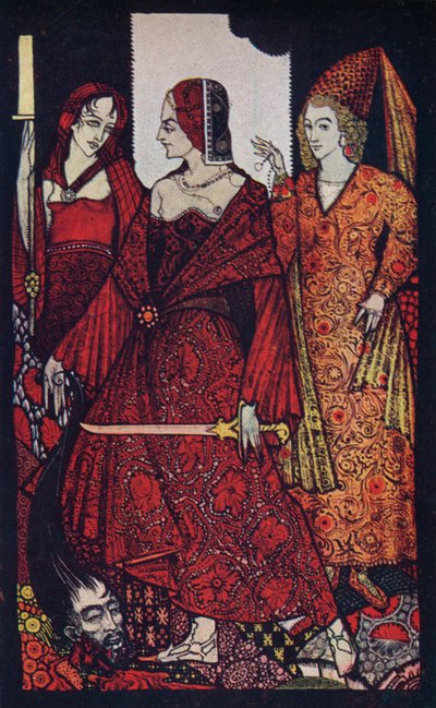 Queens Who Cut the Bogs of Glanna, Judith of Scripture, and Glorianna by Harry Clarke