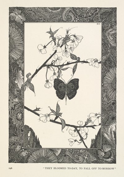 The Butterfly. They Bloomed Today, to Fall Off Tomorrow by Harry Clarke