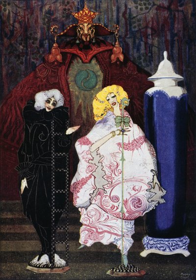 The Shepherdess and the Chimney sweep, fairy tale by Hans Christian Andersen, illustration by Harry Clarke by Harry Clarke