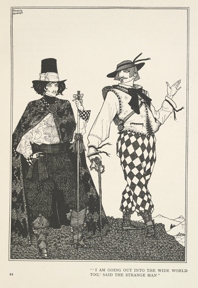 The Travelling Companion "I Am Going Out into the Wide World Too," Said the Strange Man by Harry Clarke