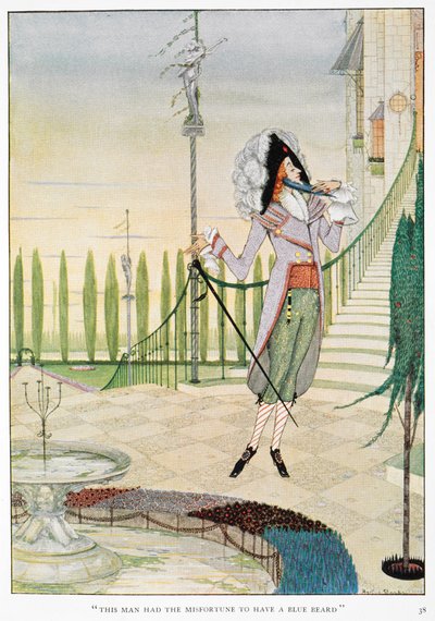 Bluebeard Stroking His Beard by Harry Clarke