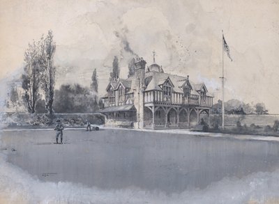 The Athletic Club at Bowling Green, ca. 1900 by Harry Fenn