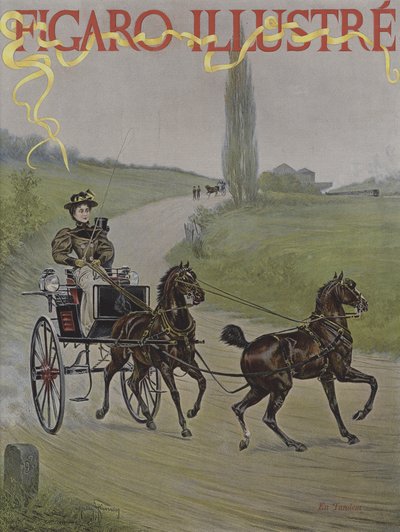 In Tandem (Cover of Le Figaro Illustre, June 1895) by Harry Finney