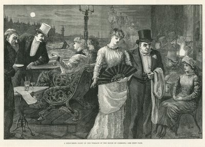 A Midsummer Night on the Terrace of the House of Commons by Harry Furniss