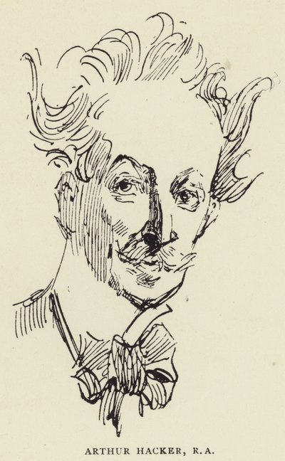 Arthur Hacker, RA by Harry Furniss