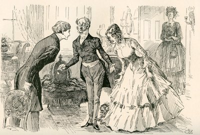 David Meets Dora and Miss Murdstone by Harry Furniss