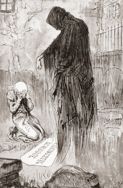 Illustration for A Christmas Carol from The Christmas Books by Charles Dickens by Harry Furniss