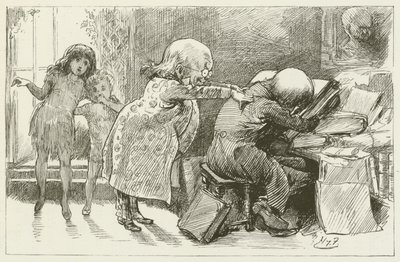 Illustration for Sylvie and Bruno by Harry Furniss